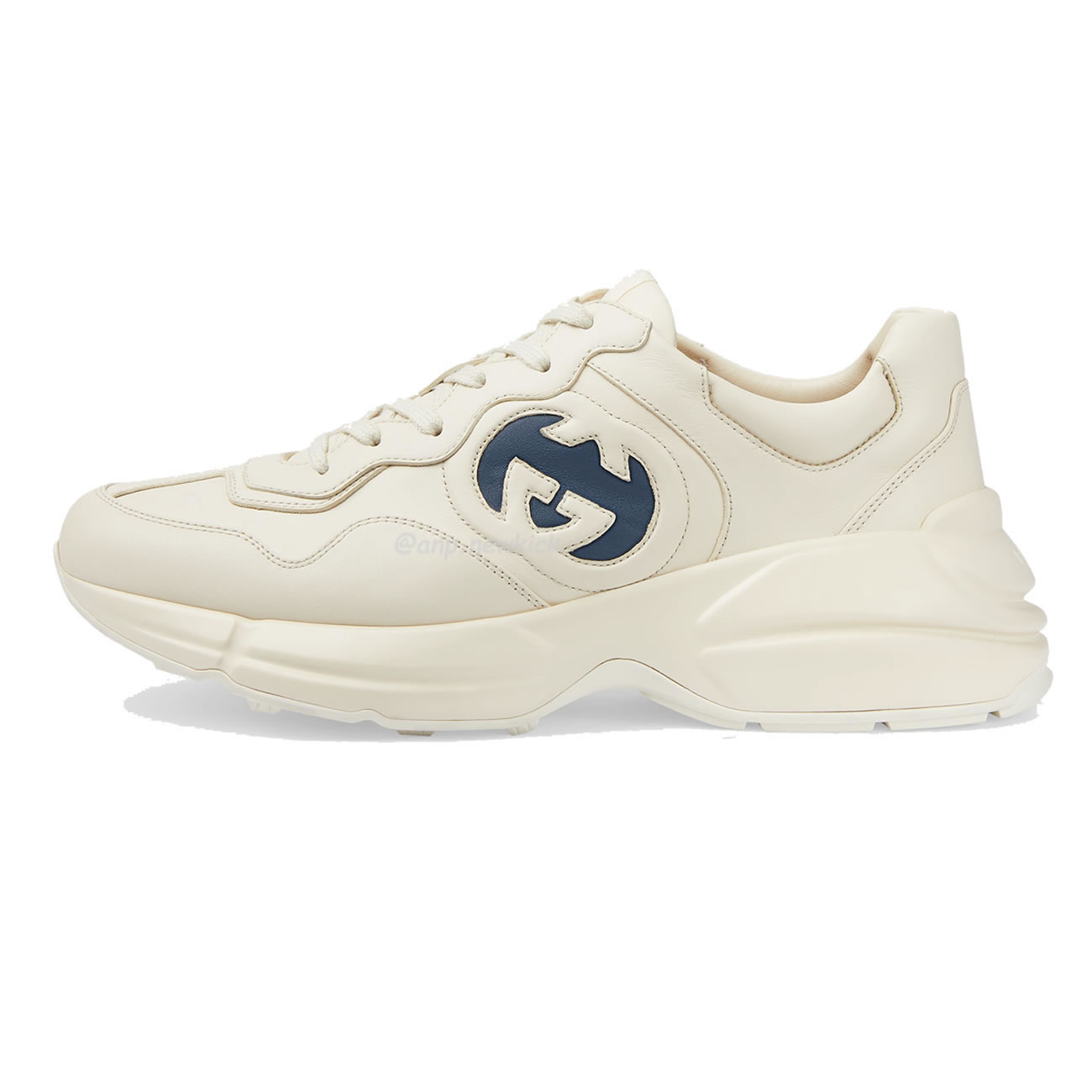 Gucci Rhyton Interlocking G Sneaker Black White 757857 Upg70 9567 (3) - www.newkick.vip